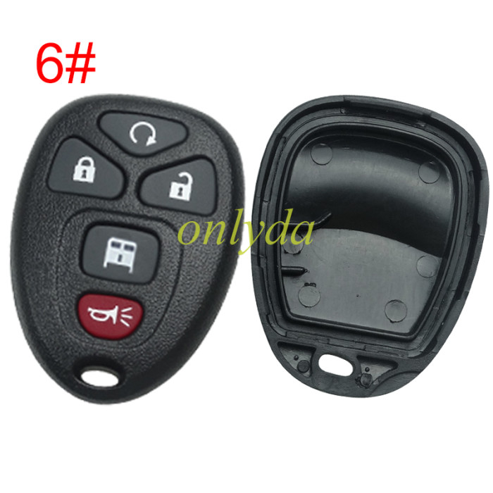 For GM Buick remote key shell, pls choose the button