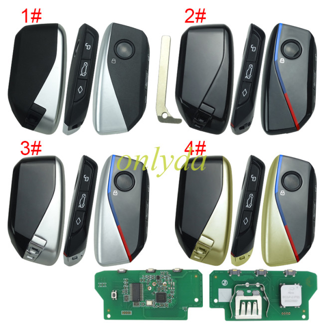 For BMW remote modified NEW style 315/433MHZ/868mhz with original PCF7945 chip ID49 For   BMW FEM 1 series 2011-2018  2 series 2014, 3 series 12-20 4 series 2013-2020 5 series CAS4 2009-2017 6 series CAS4 2011-2018 7 series CAS4 2008-2016 X1 BDC KNIF 2015+ X2 BDC KNIF 2018+   X3 CAS4  2011-2018 X4 CAS4  2014-2018 X5 BDC KNIF 2011-2018 X5 BDC KNIF 2011-2018