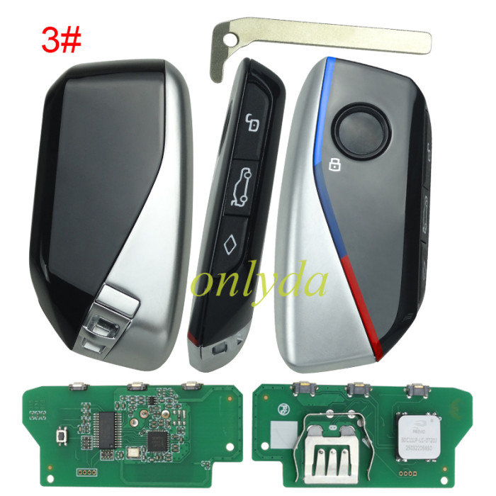 For BMW remote modified NEW style 315/433MHZ/868mhz with original PCF7945 chip ID49 For   BMW FEM 1 series 2011-2018  2 series 2014, 3 series 12-20 4 series 2013-2020 5 series CAS4 2009-2017 6 series CAS4 2011-2018 7 series CAS4 2008-2016 X1 BDC KNIF 2015+ X2 BDC KNIF 2018+   X3 CAS4  2011-2018 X4 CAS4  2014-2018 X5 BDC KNIF 2011-2018 X5 BDC KNIF 2011-2018