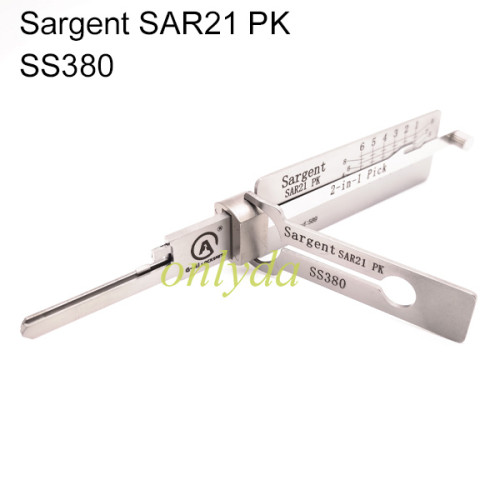Sargent SAR21 PK SS380 Lishi 2 in 1 decode and lockpick tools