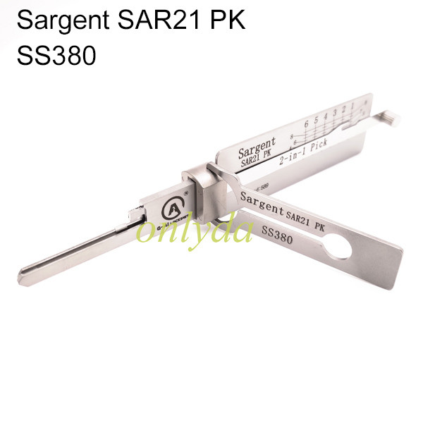 Sargent SAR21 PK SS380 Lishi 2 in 1 decode and lockpick tools