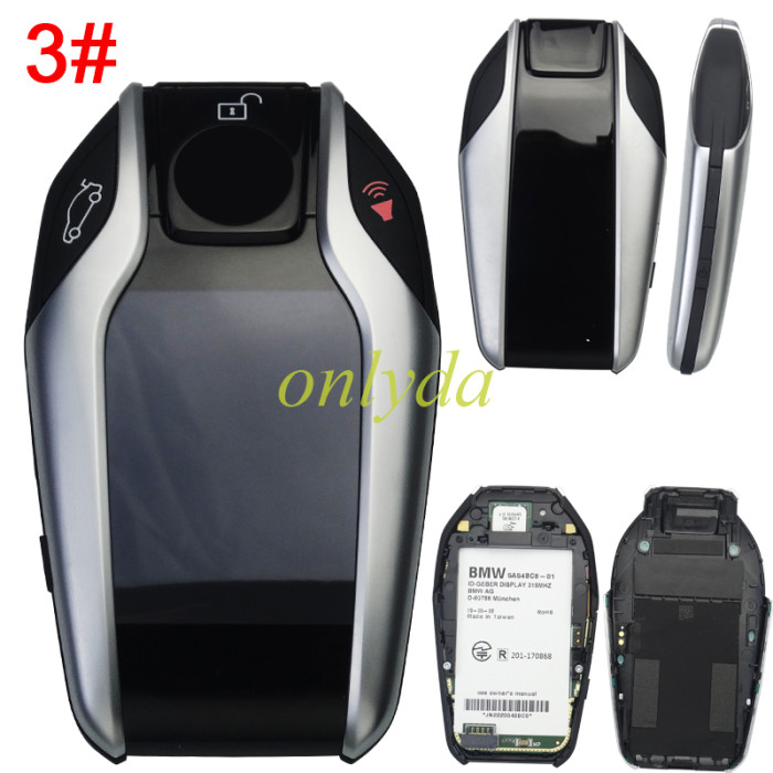 original BMW 7-Series original Smart Keyless 3 B/3+1B （P）Remote key Display screen  315Mhz /434mhz ID49 NCF297xVTT chip HITAG Pro