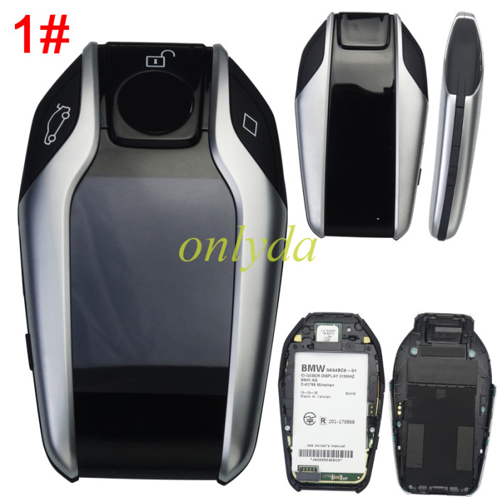 original BMW 7-Series original Smart Keyless 3 B/3+1B （P）Remote key Display screen  315Mhz /434mhz ID49 NCF297xVTT chip HITAG Pro