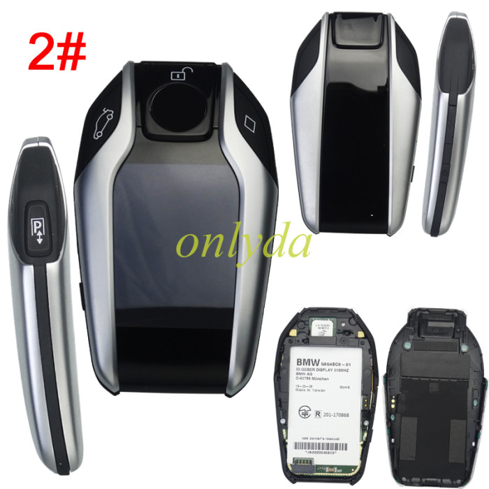 original BMW 7-Series original Smart Keyless 3 B/3+1B （P）Remote key Display screen  315Mhz /434mhz ID49 NCF297xVTT chip HITAG Pro