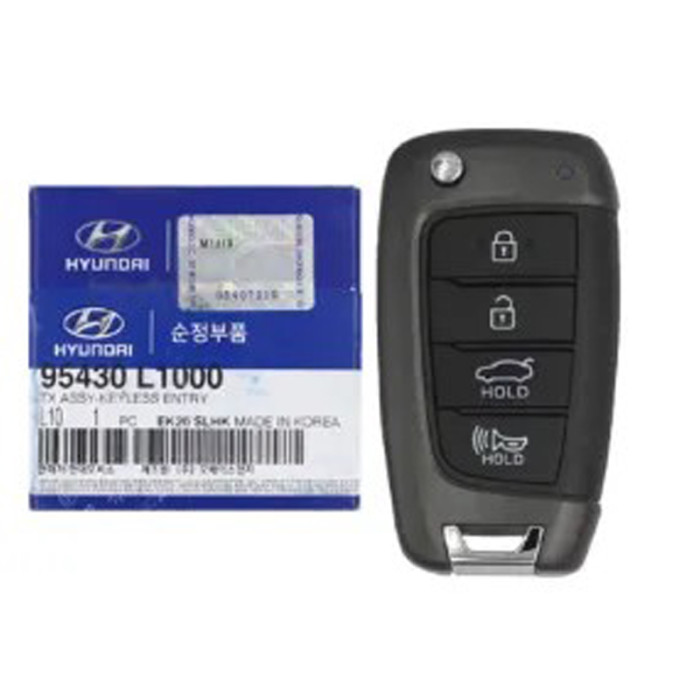 For Hyundai 4 button smart key with ID47 chip 433Mhz P/N 95430- L1000 Keyless Entry Transmitter Assembly 2020-2023 Hyundai Sonata 95430 L1000