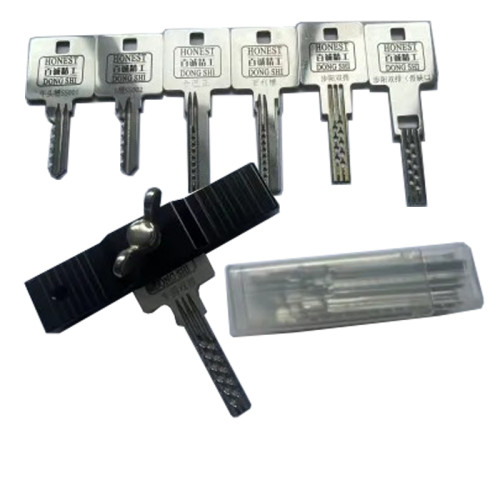 HONEST DONG SHI Professional Locksmith Lock Pick Set -  Lock Opening Tools for Home Security Locks, including one box of tin foil strips.