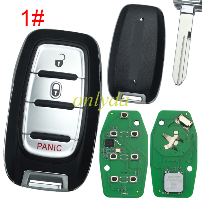 For Chrysler Keyless remote key with 434mhz with PCF7939M/HITAGAES/4A CHIP FCCID:M3N-97395900 P/N:68217832AC, 68217832AB 2017-2020 CRYSLER PACIFICA