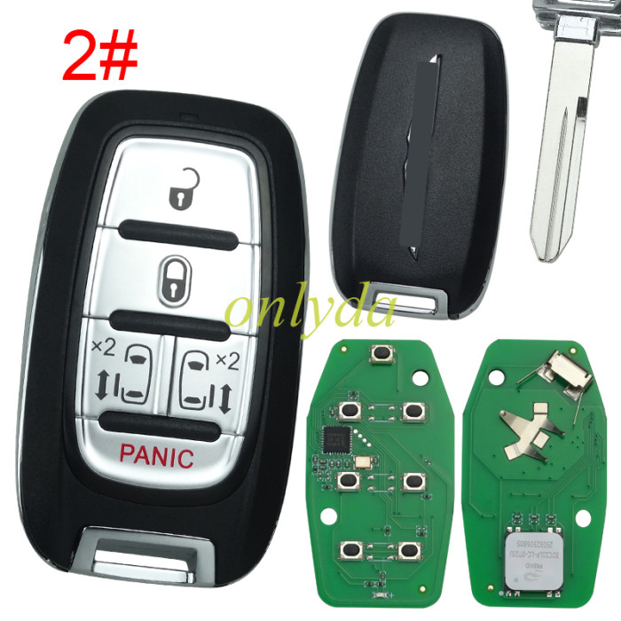 For Chrysler Keyless remote key with 434mhz with PCF7939M/HITAGAES/4A CHIP FCCID:M3N-97395900 P/N:68217832AC, 68217832AB 2017-2020 CRYSLER PACIFICA