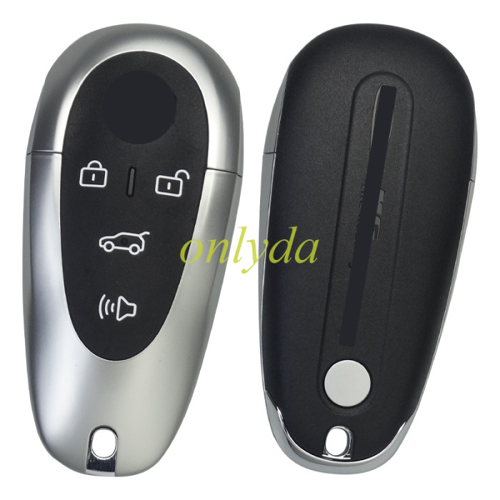 For MG OEM 4 button remote key  433mhz,  4A Hitag AES  without emergency blade
