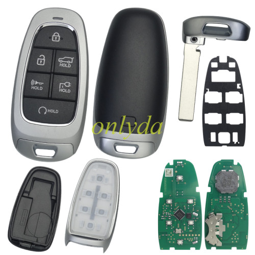 For Hyundai Ioniq 5 Smart Key 6 Button Remote Start/Plug in CQOFDO1470 95440-G1020 95440GI020 4A chip 433.92 MHz FSK