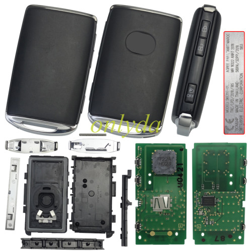 original Mazda 3 button keyless remote key for CX50 /CX30 with 434MHZ with  ATMEL  AES 6A chip     model ：SKE11E-01