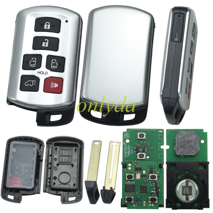 KEYDIY Remote key TIB07-6 smart key for Toyota style