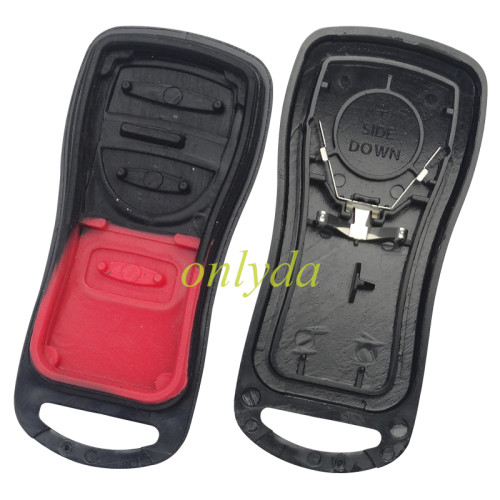 For Nissan  Remote 2+1/3+1button   Shell with Rubber Pad without logo， pls choose button