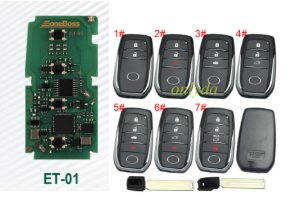 Eoneboss ET-01 universal key  for toyota, pls choose button model