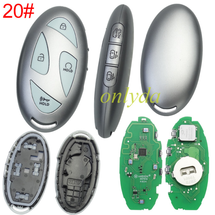 KEYDIY Remote key ZB72-7 smart  key for Hyundai, pls choose model