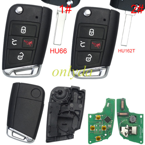 KEYDIY  4 button DZ-ZB15-4 smart key for VW MQB support 5C