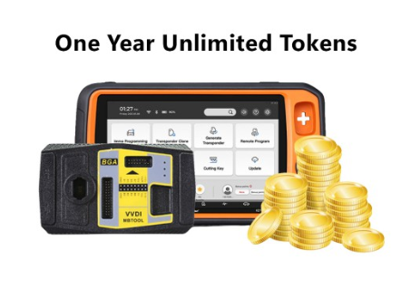 One Year Unlimited Tokens for VVDI MB BGA Tool/ VVDI Key Tool Plus Online Password Calculation
