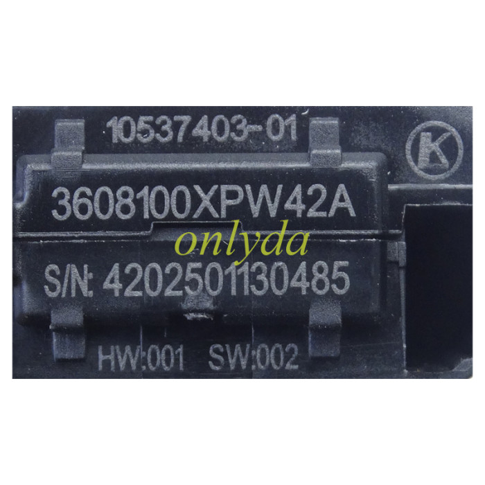 For Great Wall POE 3 button remote key with  FSK with 434MHZ, with Type 47 Plus transponder chip