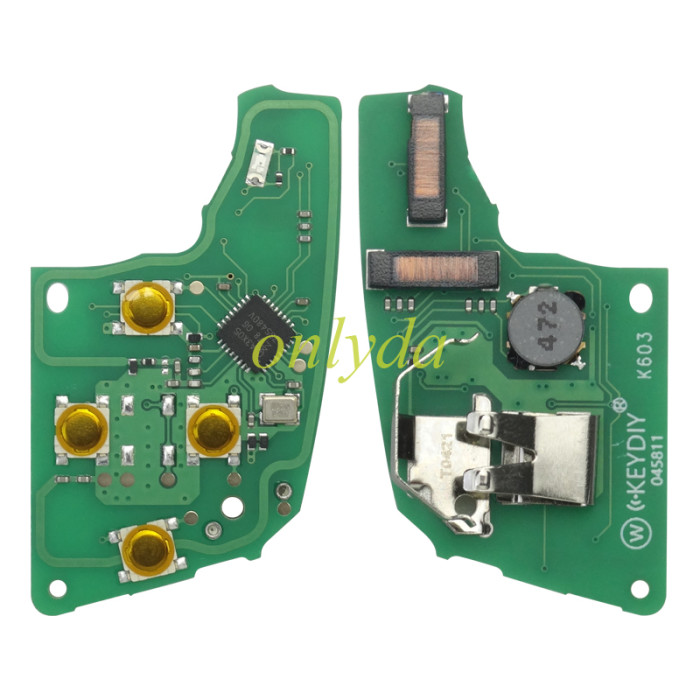 KEYDIY  4 button DZ-ZB15-4 smart key for VW MQB support 5C