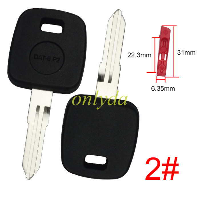 For Nissan  transponder key shell with blade NSN11 and NSN14 , withou badge , pls choose blade