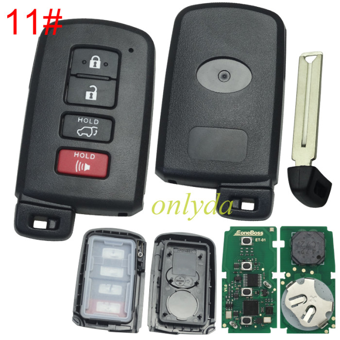 Eoneboss ET-01 universal key  for toyota, pls choose button model