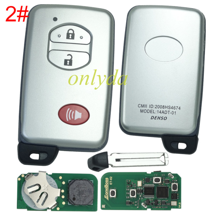 Eoneboss ET-02 universal key  for toyota , pls choose button