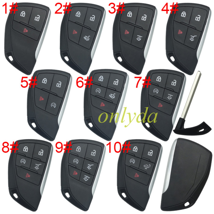 For GMC remote key  shell with badge,  (please choose button)