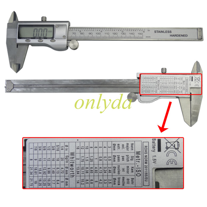 High-Precision Digital Vernier Caliper (150mm)