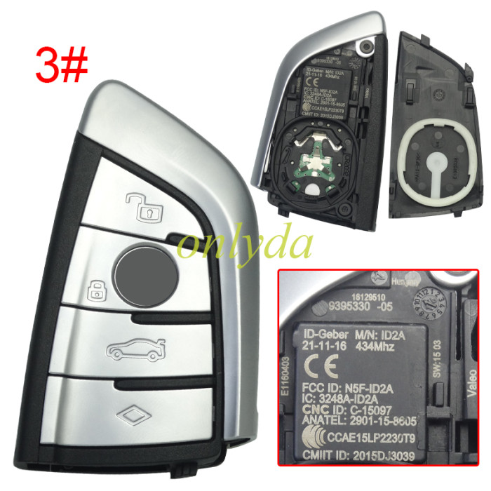 OEM BMW Remote Suitable for BMW G Classis BDC2  smart remote control key 4/3+1 button key FCC ID: N5F-ID2A  IC 3248A-ID2A 434MHZ 49 Chip F2951, pls choose button