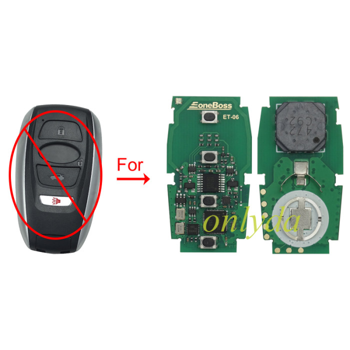 Eoneboss ET-06 universal key  for Toyota 4 button, ONLY PCB