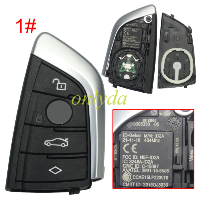OEM BMW Remote Suitable for BMW G Classis BDC2  smart remote control key 4/3+1 button key FCC ID: N5F-ID2A  IC 3248A-ID2A 434MHZ 49 Chip F2951, pls choose button