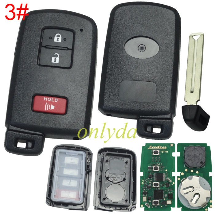 Eoneboss ET-01 universal key  for toyota, pls choose button model
