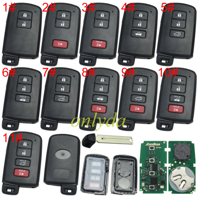 Eoneboss ET-01 universal key  for toyota, pls choose button model