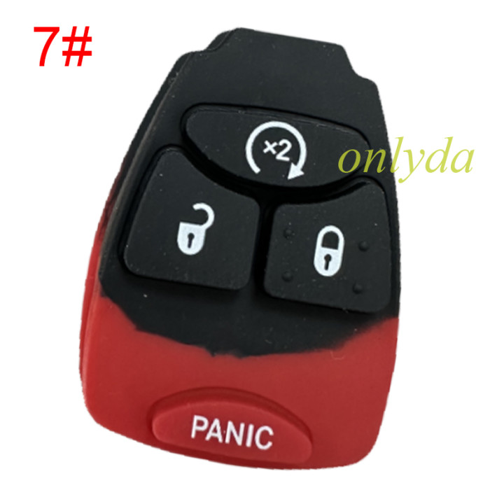 For Chrysler remote  key shell rubber pad, pls choose the button