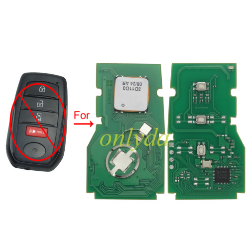 Eoneboss ET-12 universal key  for Toyota 3 button with Rear door Function, ONLY PCB