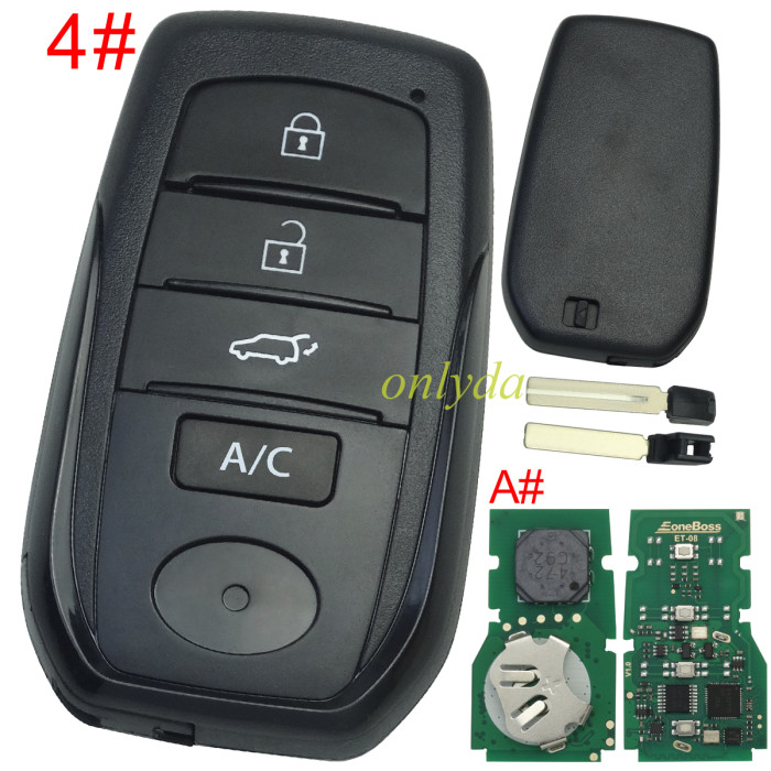 Eoneboss ET-08 universal key  for Toyota, Pls choose button