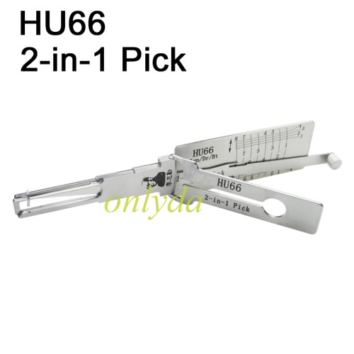 Lishi HU66 2 in 1 lock pick and decoder used for  VW series，Audi series，Porsche series
