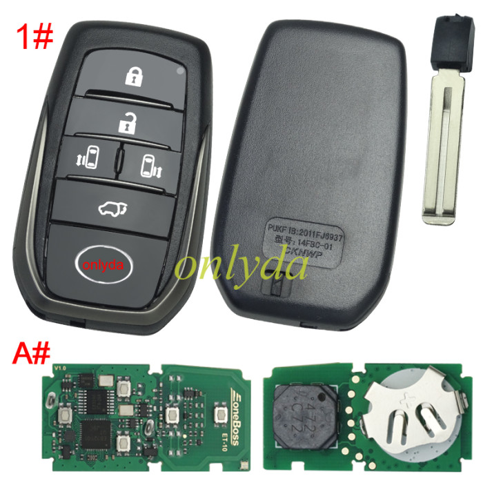Eoneboss ET-10 universal key  for Toyota, Pls choose button