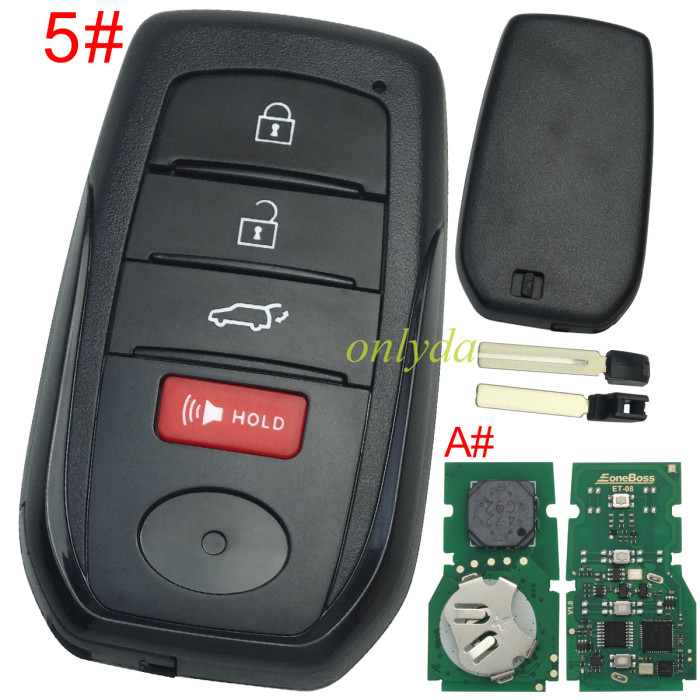 Eoneboss ET-08 universal key  for Toyota, Pls choose button