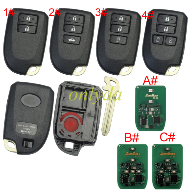 Eoneboss ET-09 universal key  for Toyota, Pls choose button