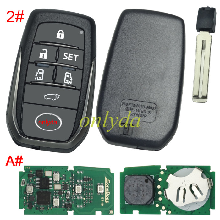 Eoneboss ET-10 universal key  for Toyota, Pls choose button