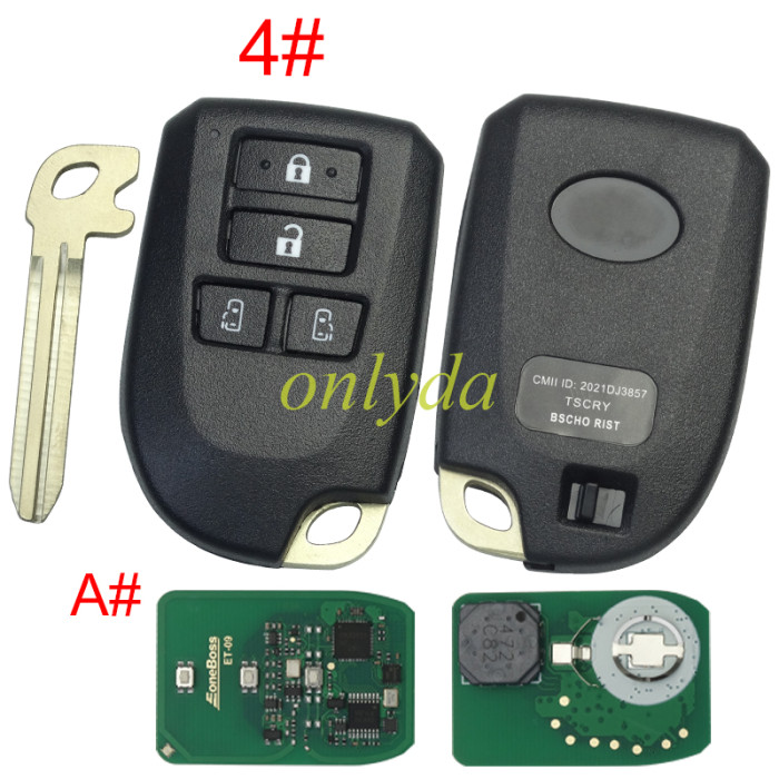 Eoneboss ET-09 universal key  for Toyota, Pls choose button