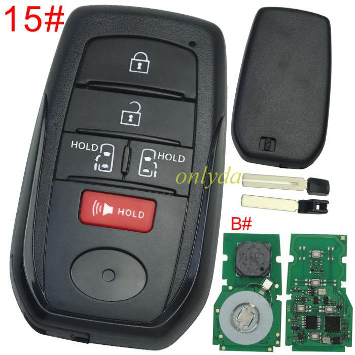 Eoneboss ET-08 universal key  for Toyota, Pls choose button