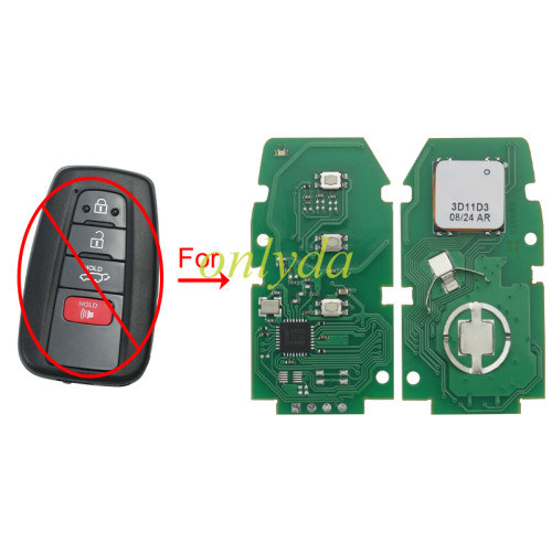 Eoneboss ET-13 universal key  for Toyota 4 button, ONLY PCB