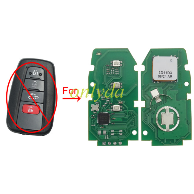 Eoneboss ET-13 universal key  for Toyota 4 button, ONLY PCB