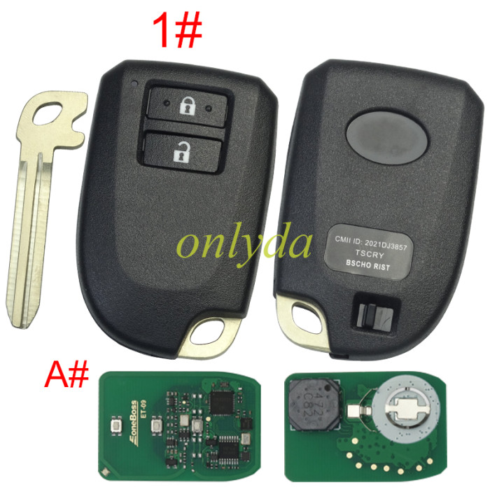 Eoneboss ET-09 universal key  for Toyota, Pls choose button