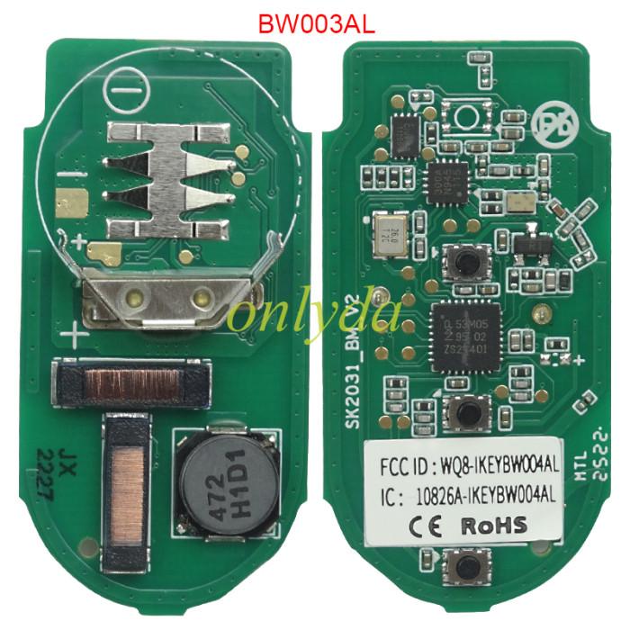 Free shipping from HK,AUTEL IKEYBW003AL/IKEYBW004ALBMW 3/4 Buttons Smart Universal Key 5pcs/lot, pls choose button