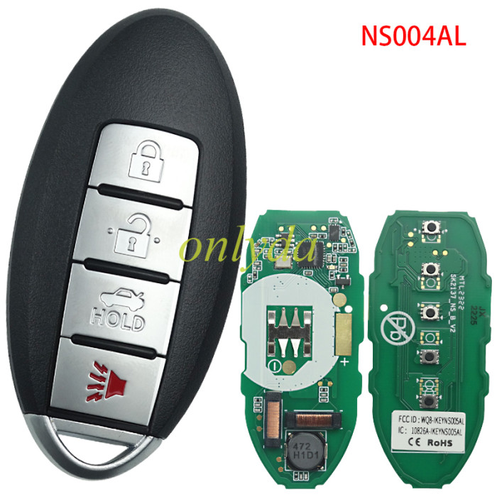 Free shipping from AUTEL IKEYNS003AL/IKEYNS004AL/IKEYNS005AL Nissan 3 /4/5Buttons Universal Smart Key 5pcs/lot