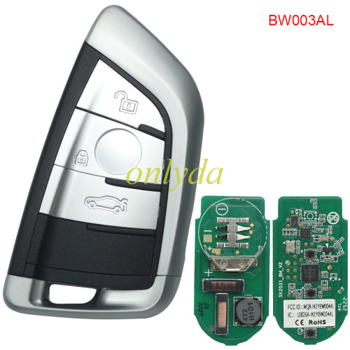 Free shipping from HK,AUTEL IKEYBW003AL/IKEYBW004ALBMW 3/4 Buttons Smart Universal Key 5pcs/lot, pls choose button