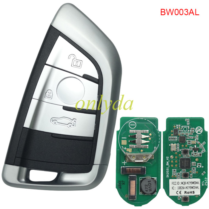 Free shipping from HK,AUTEL IKEYBW003AL/IKEYBW004ALBMW 3/4 Buttons Smart Universal Key 5pcs/lot, pls choose button